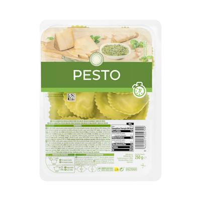 Pasta fresca girasoles rellena de pesto y queso de oveja Hacendado