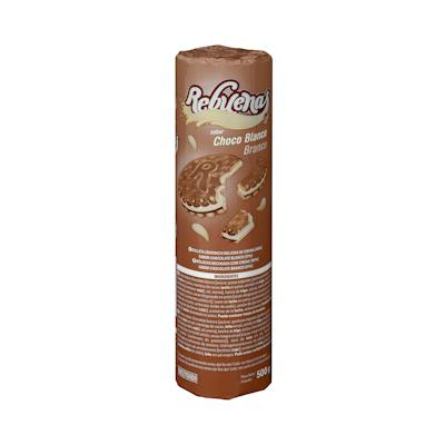 Galletas rebuenas Hacendado rellenas de chocolate blanco