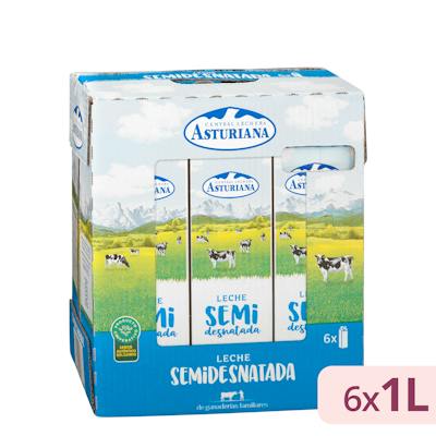 Leche semidesnatada Asturiana