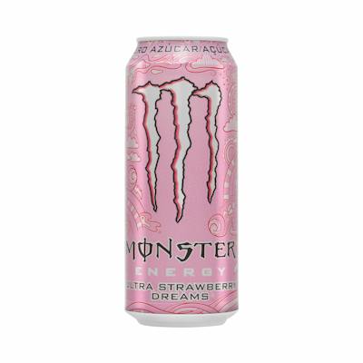 Bebida energética Strawberry Energy Ultra zero azúcar Monster