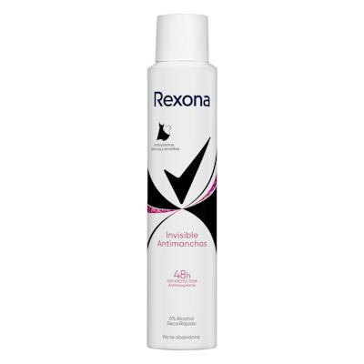 Desodorante invisible black + white Rexona antimanchas