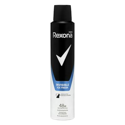 Desodorante invisible ice fresh Rexona Men antitranspirante y antimanchas