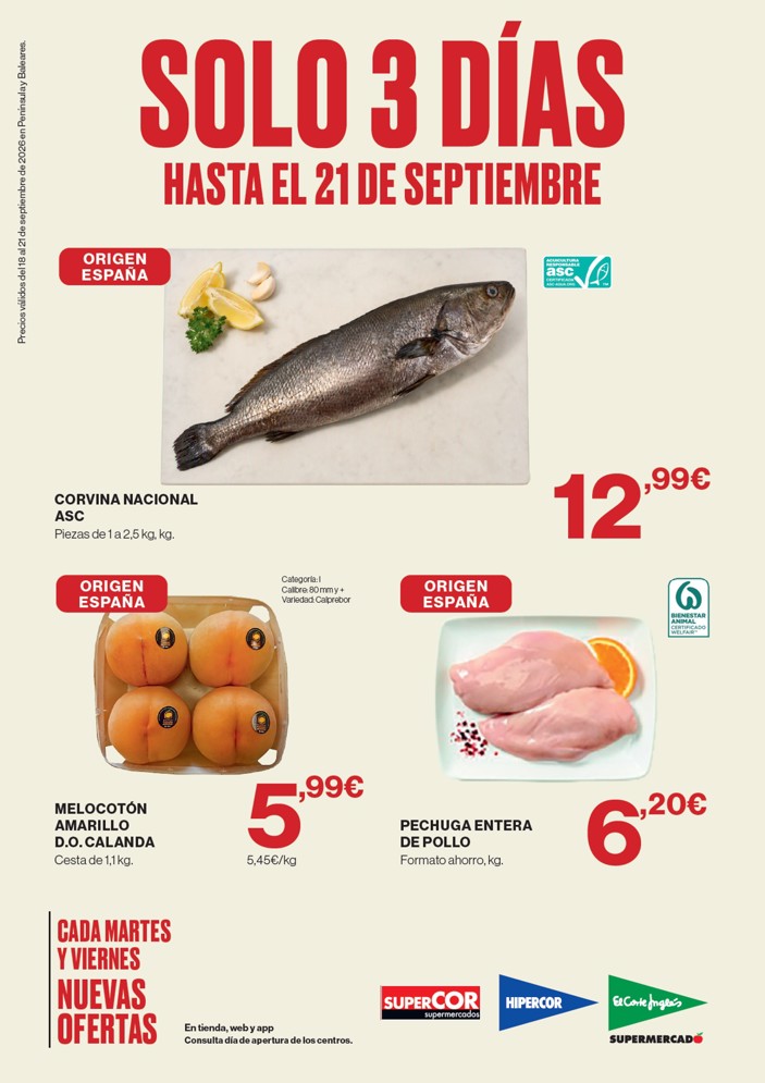 Folleto Supercor – página 1 de 2